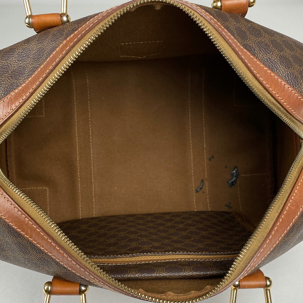 Celine Macadam Pattern Mini Canvas Handbag Brown - image 6